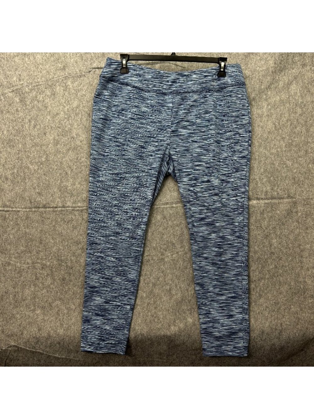 Chico's Zenergy Ankle Leggings Women's Size 3 / XL Blue Space Dye